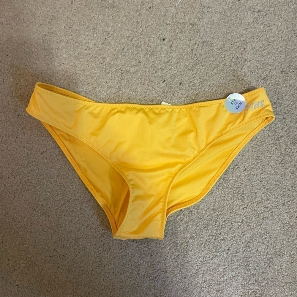 PINK Sport Yellow‎ bikini bottom size Large